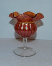 NEAT MARIGOLD FLUTED PEDISTAL VASE picture
