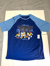 NWT Disney RunDisney Walt Disney World Marathon Weekend 2024 Blue Shirt M picture