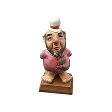 Vintage 1960s Kreiss Psycho Ceramics Christmas Figurine Beatnik