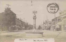 RPPC Mt Mount Morris New York 1905 Main Street  Livingston County Photo Postcard picture