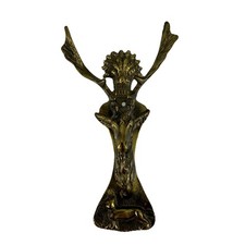 Brass Dear Head Antique Door Knocker Vintage. Fast  picture