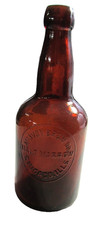 Vintage McAvoy Brewing Co. MALT MARROW Chicago Amber Blob Top Malt Beer Bottle picture