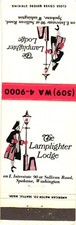 The Lamplighter Lodge Spokane WA Vintage Matchbook Cover 1960s Hotel picture