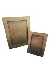 Antique Roycroft Arts & Crafts Solid Brass Desk Frames – Rare Matching Graduated picture