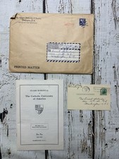 VTG The Catholic University Of America Washington DC 1951 Class Schedule Book picture
