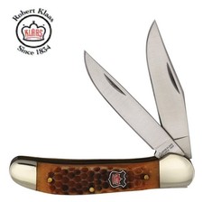 Robert Klaas pocket knife Copperhead Brown Bone handle picture