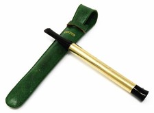 NYJEWEL Cartier Zeus 14k Yellow Gold Cigarette Holder Engraved With Pouch picture