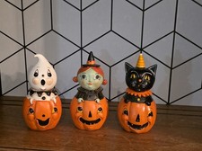 Johanna Parker Halloween Set of 3 Peek a Boo Witch, Ghost, Black Cat - Retired picture