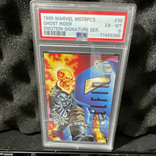 1995 Marvel Masterpieces Ghost Rider Emotion Signature #39 PSA 6 Cert 71459385 picture