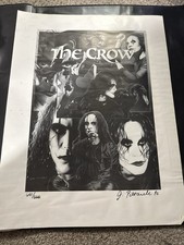Jeff Pittarelli Illustration The Crow Signed Numbered 641/666 1996 Size 18x23 picture