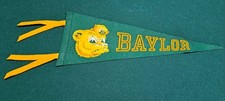 VINTAGE 1950's BAYLOR UNIVERSITY  SAILOR BEAR  PENNANT Bears picture