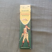 Vtg Box 10 Dixon Ticonderoga 1388 No. 2 Soft Marvelead Pencils USA Ethan Allen picture
