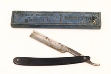 Antique Fred Bender Harrisburg PA Leader Straight Razor Made In Germany picture