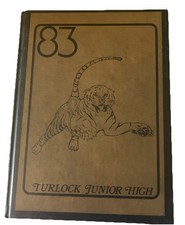 B79- Turlock junior high school 1983 yearbook Stanislaus County California HC picture