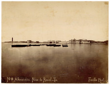 Fiorillo, Egypt, Alexandria, Ras-el-Tin Palace Original Vintage Print. Print picture
