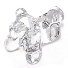 Baccarat Crystal Noel Dreamer Teddy Bear Figurine Reclining Bear Decor Rare picture