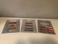SUPER RARE 1986/1987/1988 Mazda Brochures. Lot Of 3. picture