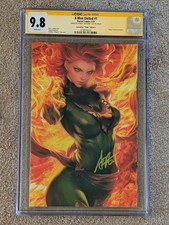 X-Men United #1 CGC 9.8 SS Phoenix Planet Comic Con Virgin Signed Artgerm Lau picture