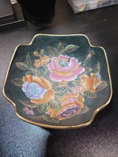 Vintage Toyo Golden Peony Porcelain Bowl Gold Painted Flowers Japan picture