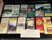 Group Of Vtg 1950s & 2960s Tourist Travel Brochures Pamphlets & Maps. picture