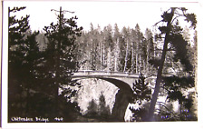 c. 1935, Chittenden Bridge, Yellowstone, Schlechten Studios, embossed stamp picture