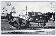 Lincoln Nebraska Postcard The Horse Drawn Hearse Of 1890 c1960s People's Store picture