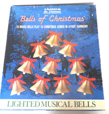 VTG 1991 Mr. Christmas Bells Of Christmas Lighted Musical Bells Plays 15 Carols picture