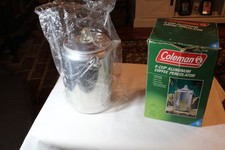 Vintage Coleman 9-Cup Aluminum Camping Coffee Percolator w/Original Box Complete picture