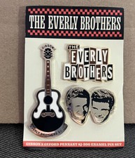 the everly brothers enamel pin set picture