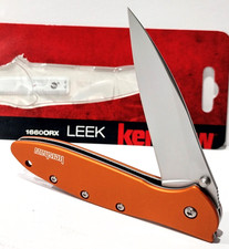 KERSHAW USA KS1660 Orange Leek Spring Open Assisted Folding Pocket Knife New EDC picture