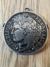Antique Vintage French Sterling Silver Coin Pocket Knife Scissors eloi picture