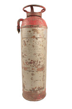 Vintage Kontrol Stempel Copper Fire Extinguisher With Embossed Labels Display picture