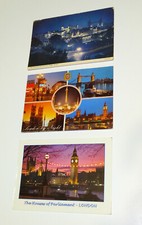3 London England UK Postcards Night Views picture