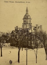 Antique Marshalltown IA Courthouse Postcard c1901-1907 Undivided Back UDB E1 picture