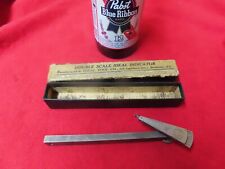 Vtg Ideal Double Scale Indicator W/box,Ideal Tool Co.Rochester,NY~GD+🤠🤠11.23RL picture