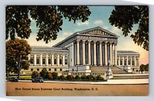 Washington D.C. New U.S. Supreme Court Building, Antique Vintage c1940 Postcard picture