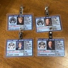 Stargate SG1 Carter TealC ID Badge Cosplay Costume Prop Handmade Set of Four picture