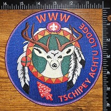 Tschipey Achtu Lodge 195 Jacket J Issue Large Order of the Arrow OA BSA Patch picture