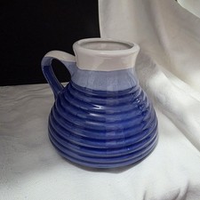 No Spill Non-Slip Mug Wide Base Blue Coffee Travel Mug Vintage made in Taiwan  picture