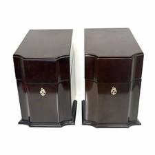 Vintage Federal Georgian Style Knife Box/ Chest / Letter Box Mahogany Inlay Pair picture