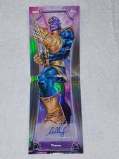 2026 Topps Marvel Neon THANOS Giant Sized Booklet Auto 1:9,925 Odds The Avengers picture