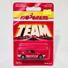 Vintage Majorette 218 Peugeot 405 Mi 16 / Rare HTF Red Made in Portugal / New picture