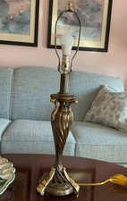 Vintage Michael Berman Table Lamp~ Bronze & Polished Brass ~ 31
