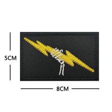 Black Canyon Yellow Lightning Embroidered Patch Tactical Morale Patch 3