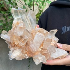 5.1LB  A++Large Natural clear white Crystal Himalayan quartz cluster /mineralsls picture