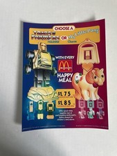Transformers My Little Pony MLP Happy Meal REPRINT Display Sign Ad McDonald’s picture