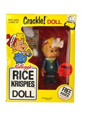 NRFB Kellogg's 1984 Vinyl CRACKLE Doll Rice Krispies Brand New in Box Hong Kong picture