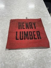 vintage Henry Lumber cloth caution or danger flag, (A picture