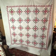 Elegant 19th C. Appliqué Quilt. Phenomenal Quilting picture