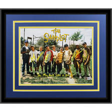 The Sandlot Cast Autographed Horiz (Lineup) Deluxe Framed 11x14 Movie Photo w/ I picture